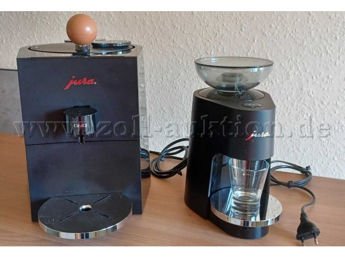 1 Set: 1 Kaffeemühle Jura und 1 Eintassenmaschine Jura – kavel bij Zoll-Auktion, Duderstadt