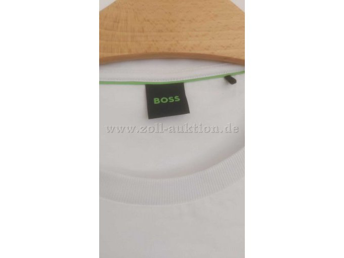 weißes Shirt mit kleinem logo, Detail Label