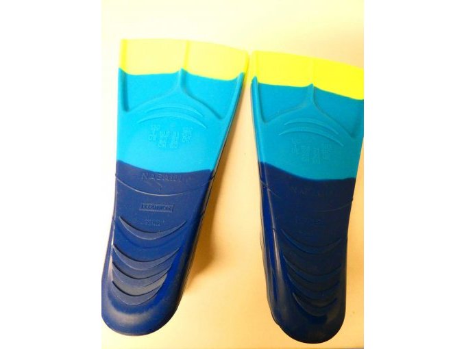 1 Paar Schwimmflossen Nabaiji_  Rückseite mit Größenangaben