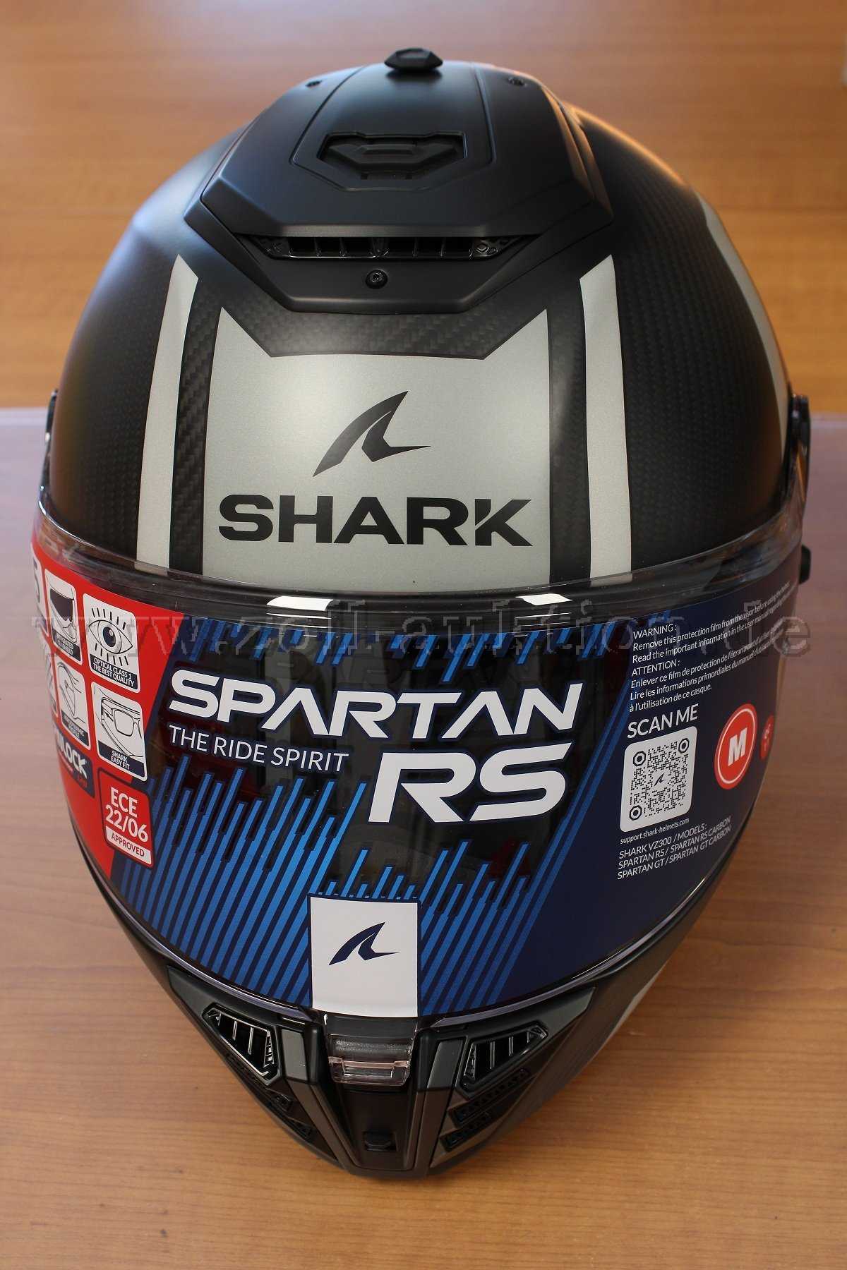 1 Shark Spartan RS Carbon motorhelm - maat M