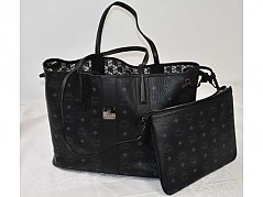 1 Shopping Bag „MCM“ in schwarz