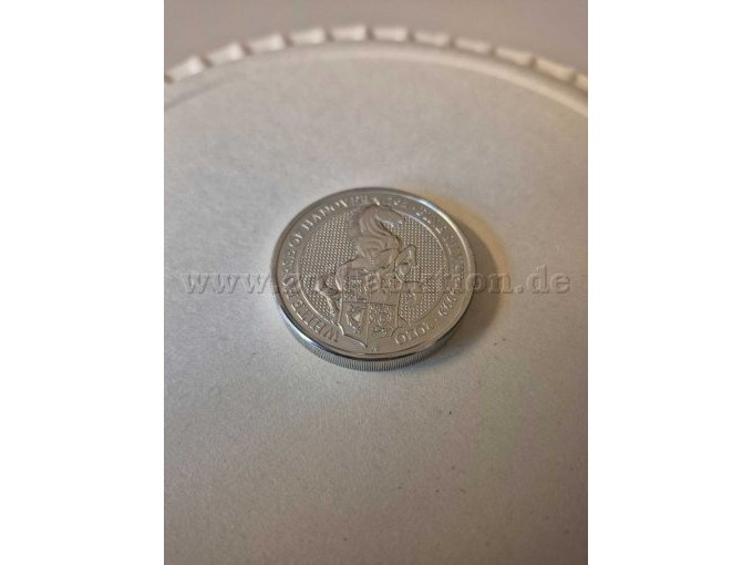 1 Silbermünze 2oz "White Horse of Hanover" 2020 The Queen of Beasts 999,9 Silber – kavel bij Zoll-Auktion, Hagen