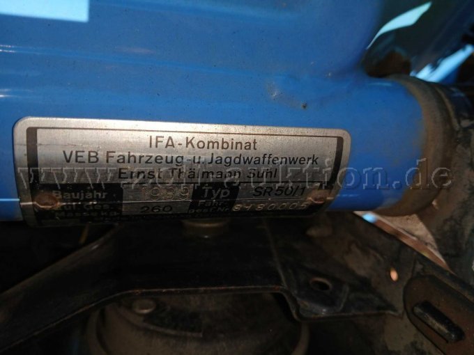 1 Simson SR50/1 Roller Bastlerfahrzeug – foto 7 – kavel bij Zoll-Auktion, Plauen