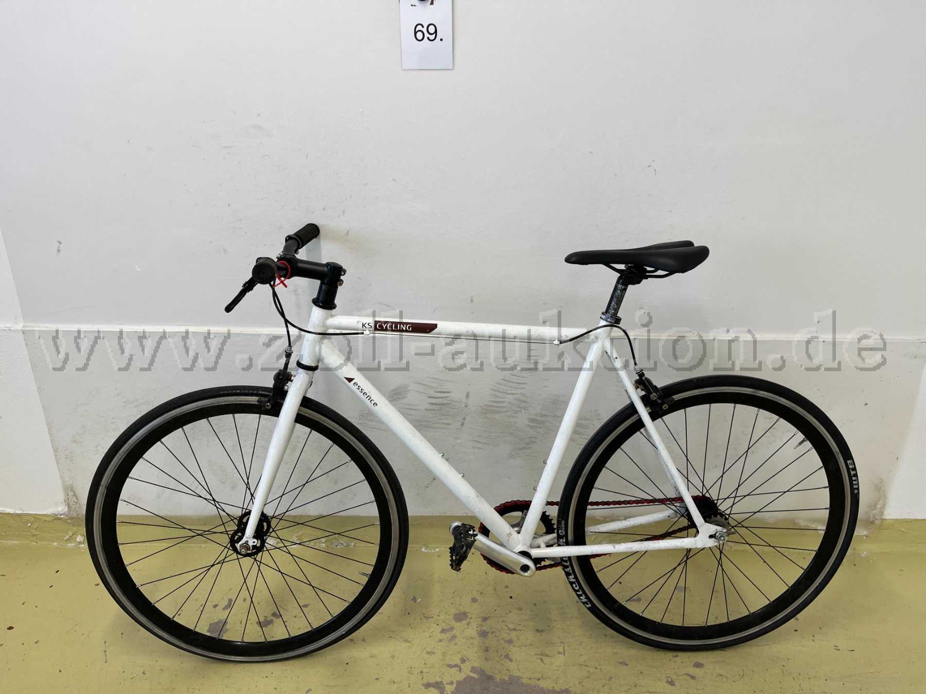 Singlespeed-Rad von KS Cycling, links