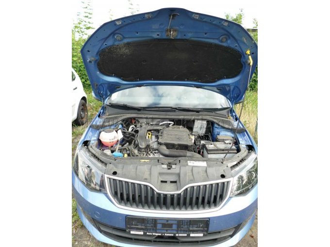 Ansicht geöffnete Motorhaube
