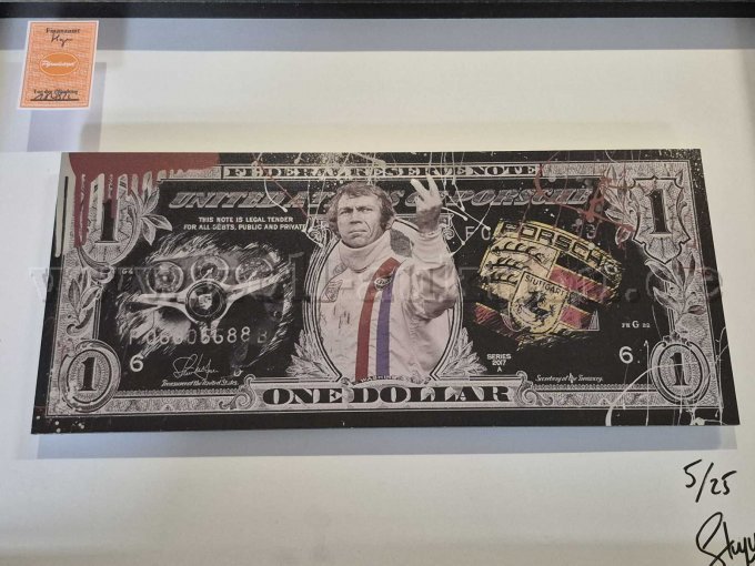 1 Skyylof - Afbeelding / kunstwerk van Steve McQueen met de dollar – foto 2 – kavel bij Zoll-Auktion, Hagen