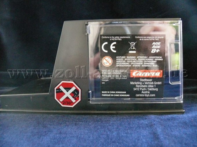 SlotCar Box Unterteil, Rückseite Beschreibung