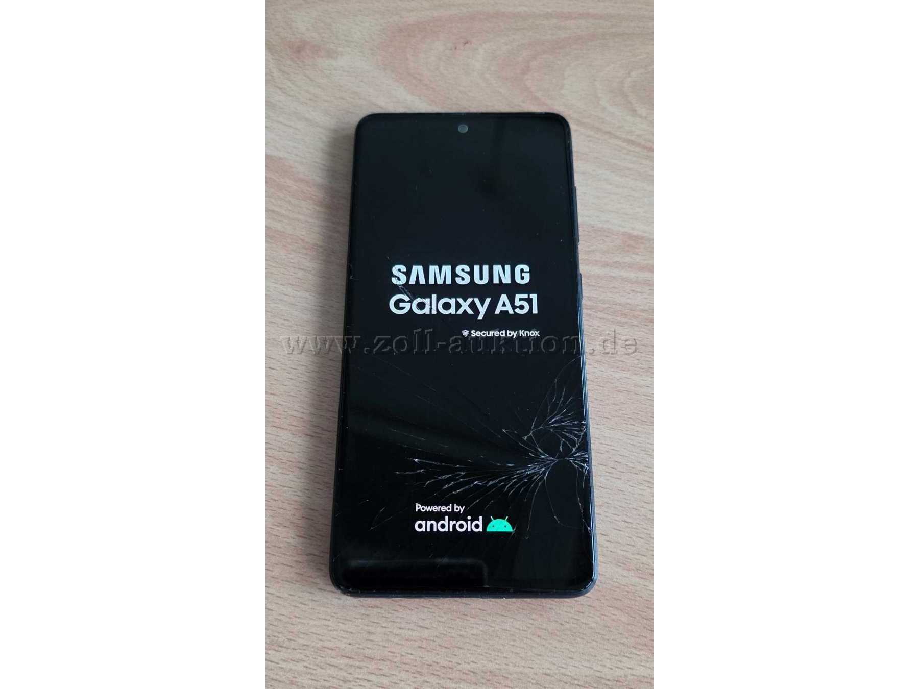 Samsung Galaxy A51 - Vorderseite - Display ein und dunkel