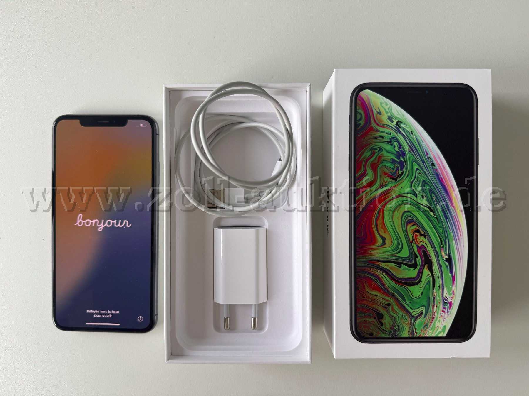 1 smartphone, iPhone XS Max, sort, 64 GB, 4,7 tommer