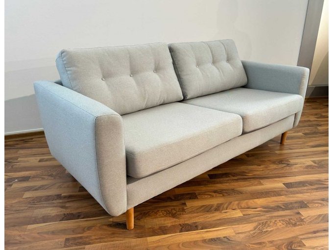 Sofa 2,5-Sitzer Hellgrau von links