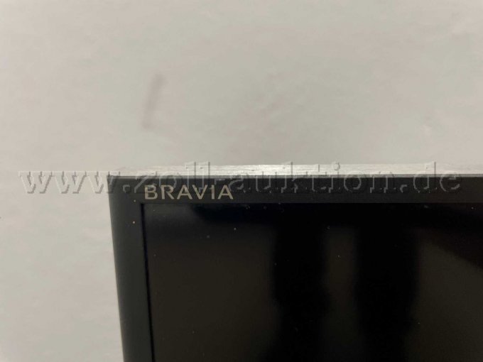 Bravia Logo am Fernseher Vorderseite oben links