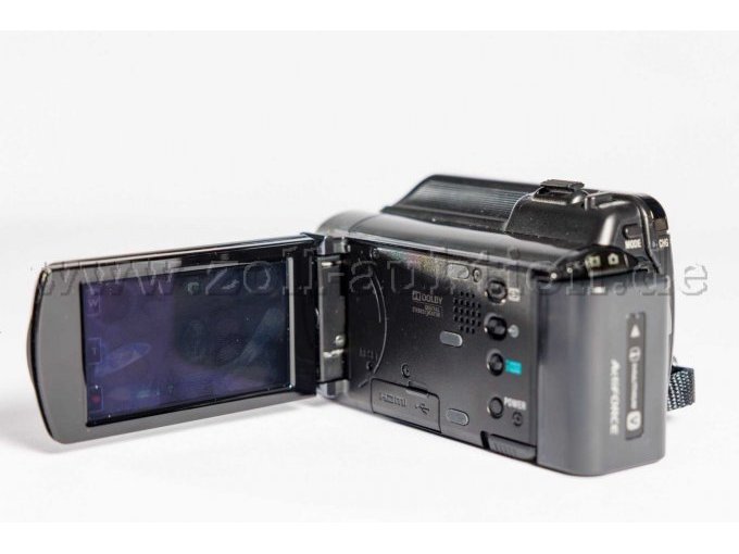 Camcorder Rückansicht mit Bildschirm