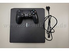 1 Playstation 4 mit Controller, schwarz gebraucht, 1 Netzkabel
