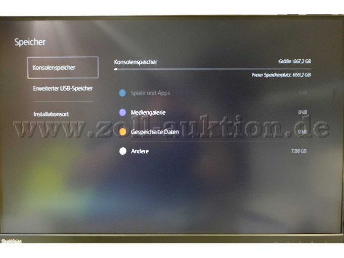 1 PS5 weiß, Speicherinformation