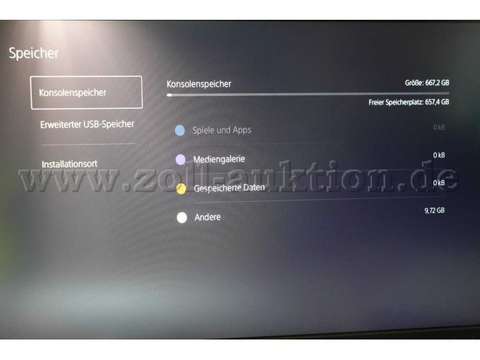 PS5 Konsolenspeicher