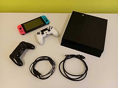 Playstation 4 mit 2 Controllern & Nintendo Switch