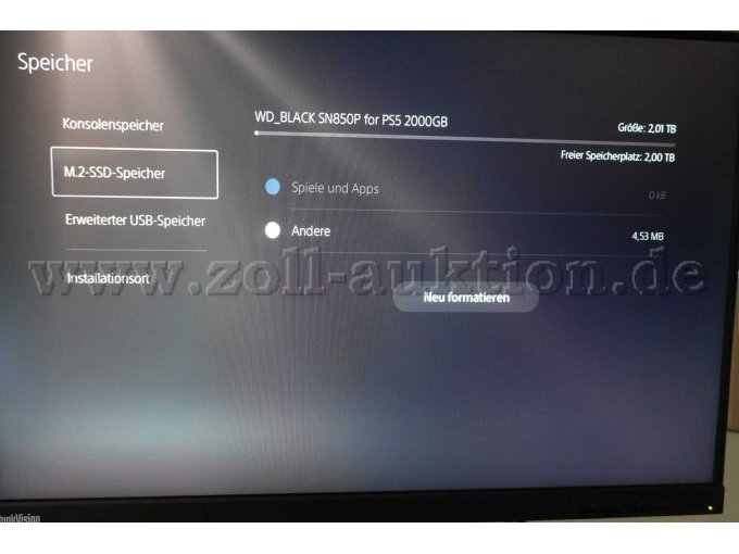 PS5  M.2-SSD-Speicher