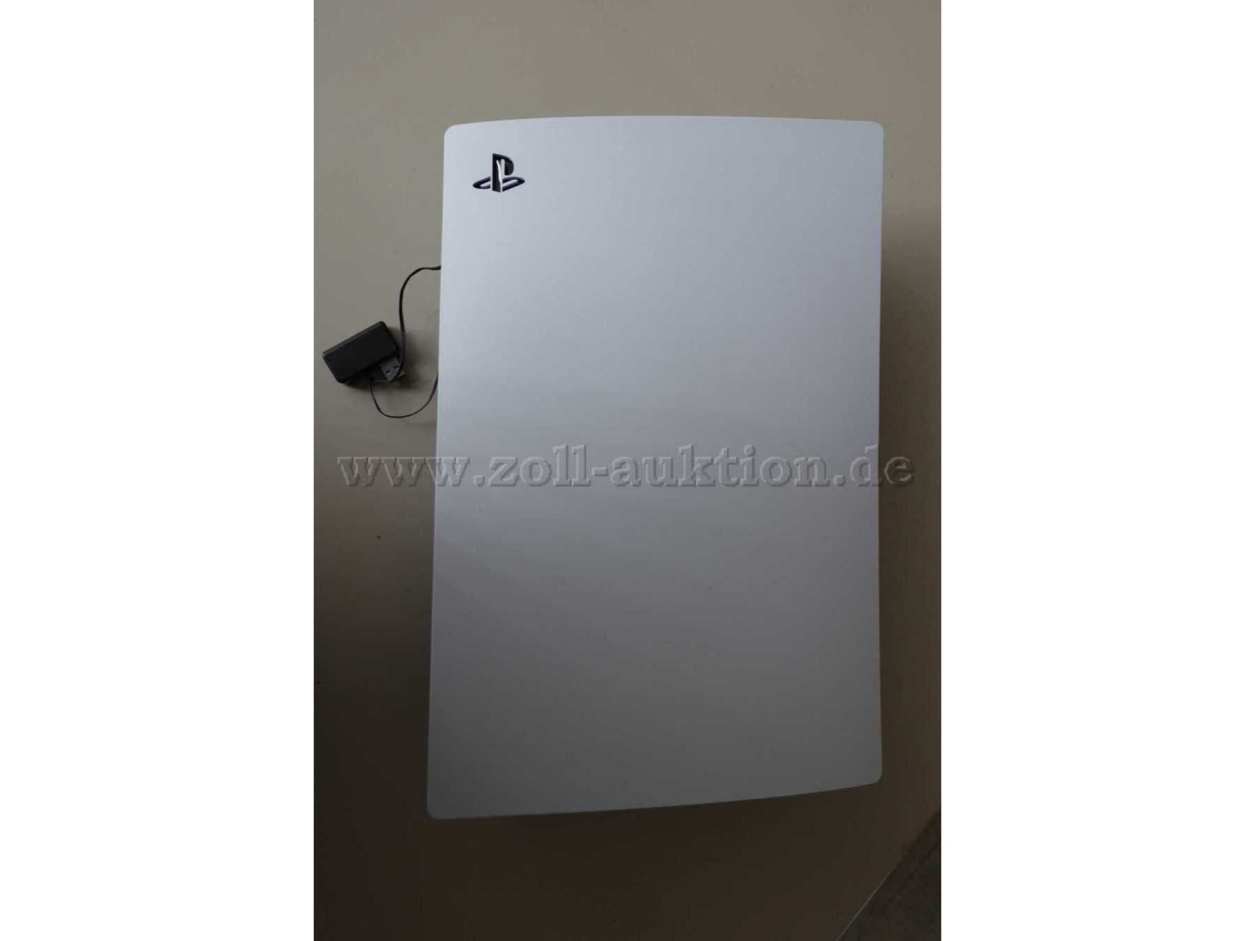 PS5 Draufsicht mit Logo mit zusätzlichen USB-Anschluss