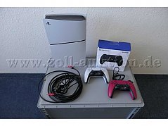 Playstation 5 Digital Edition mit Zubehör Gesamtansicht