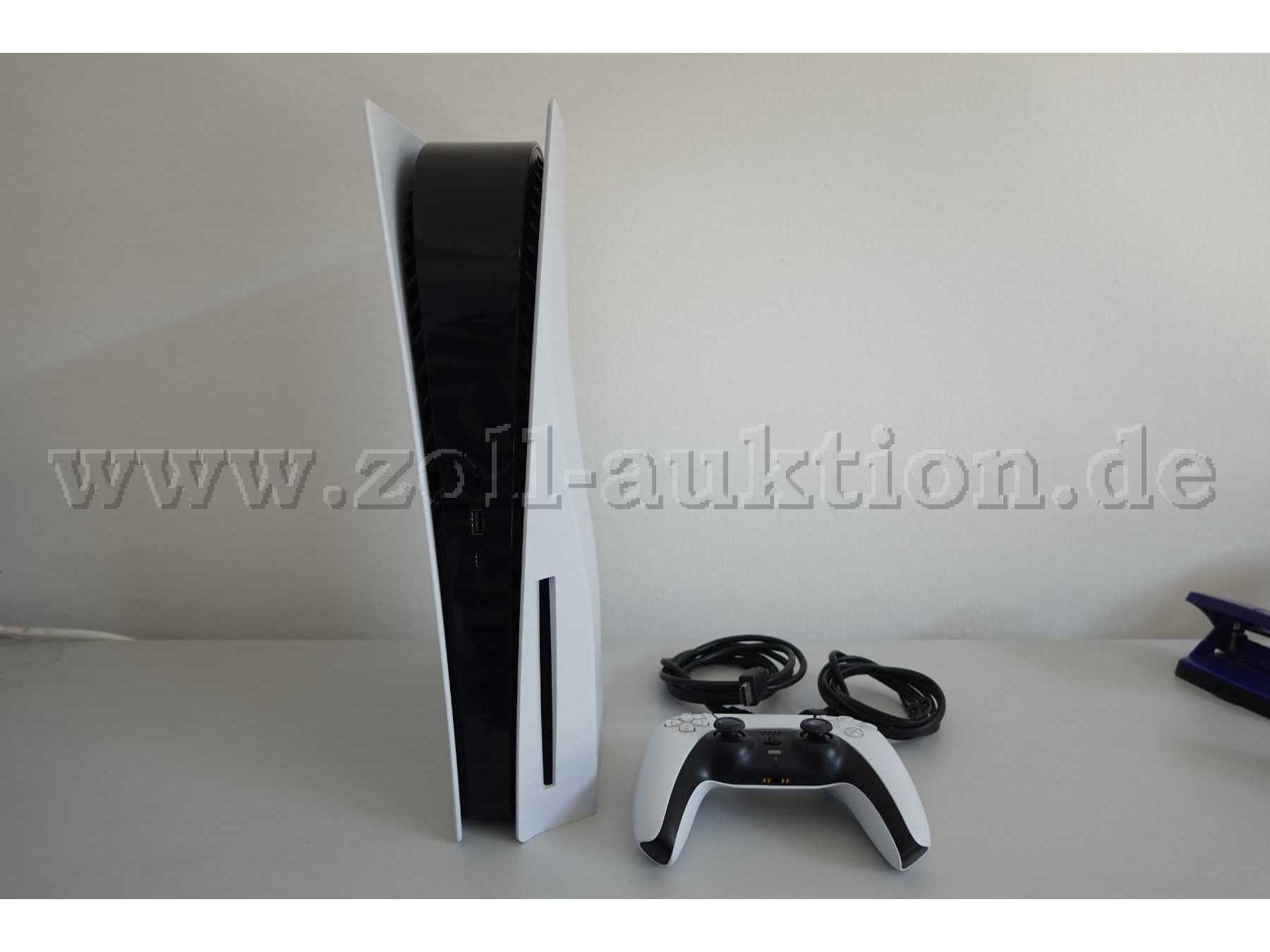 1 Playstation 5 im weiß mit 1 Controller, weiß mit 1 Netzkabel und 1 HDMI-Kabel, gebraucht