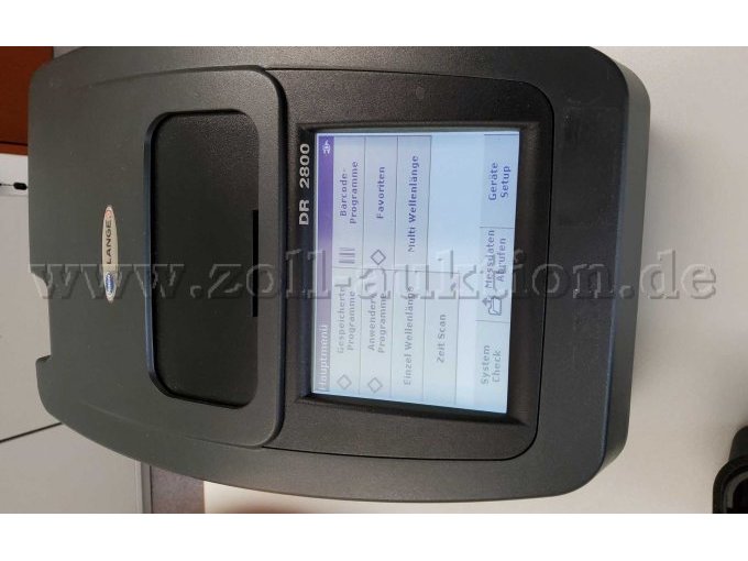 Gerät von oben 
DR 2800
Hersteller Hach Lange