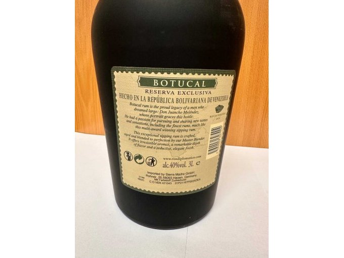Rum Botucal 3 Liter Rückseite