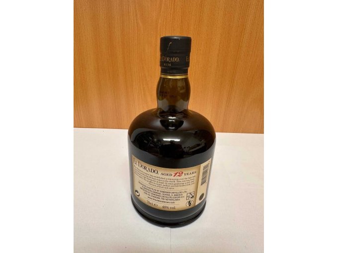 Rum El Dorado 12 Jahre 0,7 Liter Rückseite