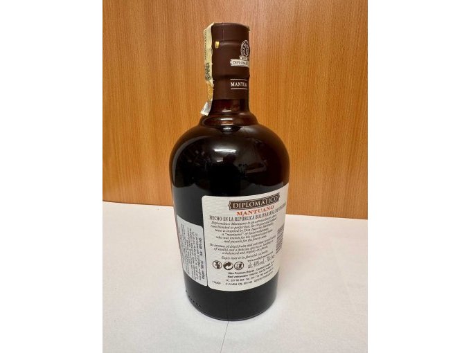 Rum Diplomatico 0,7 Liter Rückseite