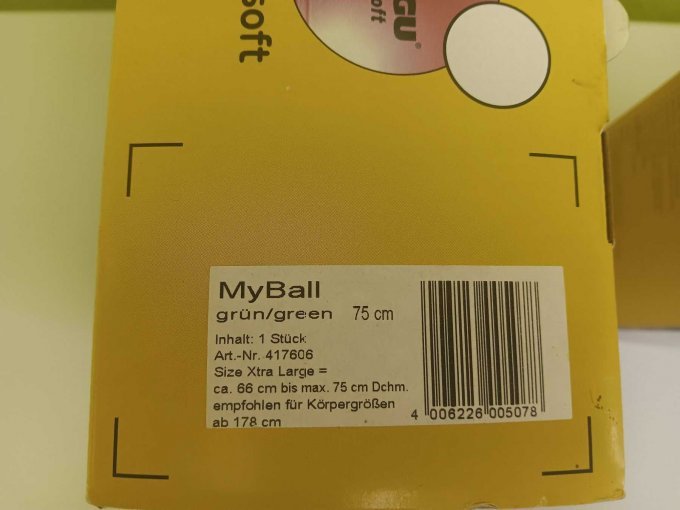 Daten Gymnastikbälle