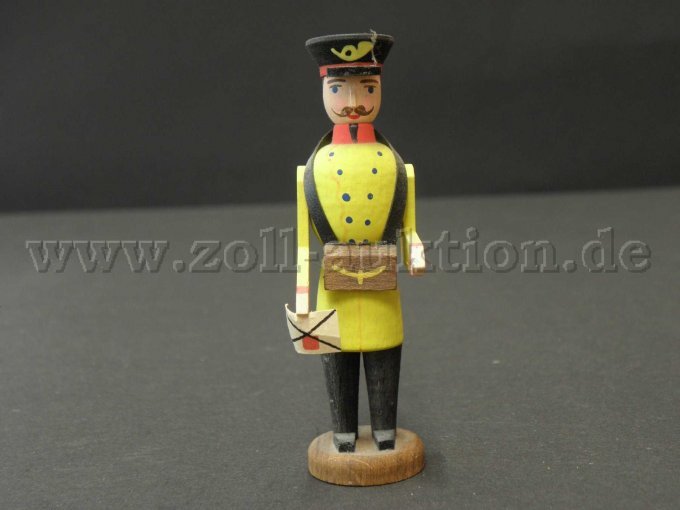 Miniaturfigur eines Postboten / Postillons