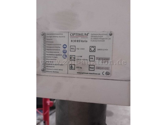 Standbohrmaschine Typenschild