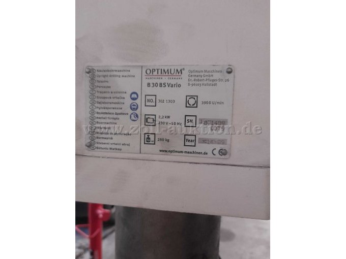 Standbohrmaschine Typenschild