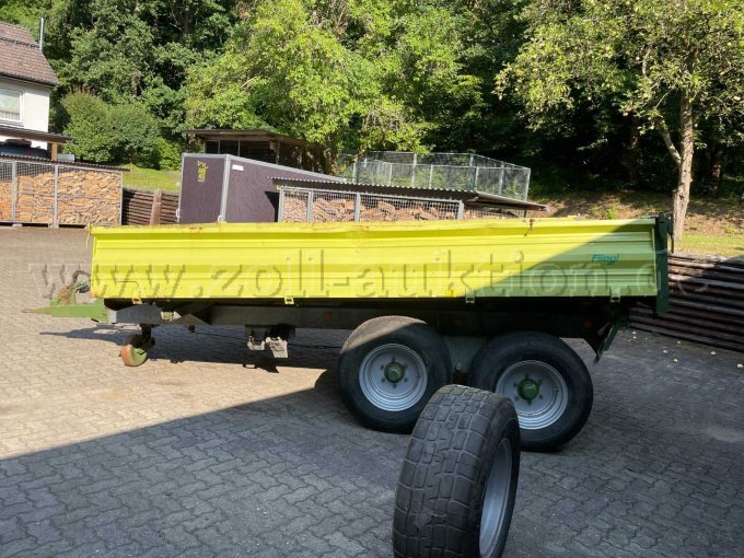 1 aanhangwagen met starre dissel van het type Fiegl TDK80-88, open laadbak – defect, onderdelenvoorziening – foto 2 – kavel bij Zoll-Auktion, Hamburg