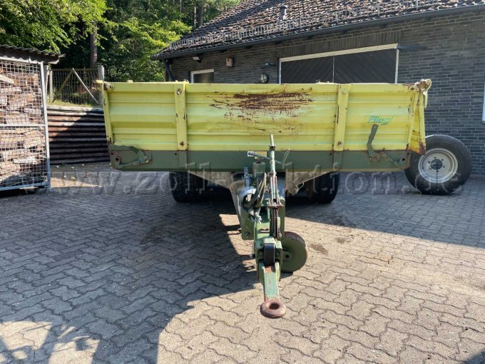 1 aanhangwagen met starre dissel van het type Fiegl TDK80-88, open laadbak – defect, onderdelenvoorziening – foto 7 – kavel bij Zoll-Auktion, Hamburg