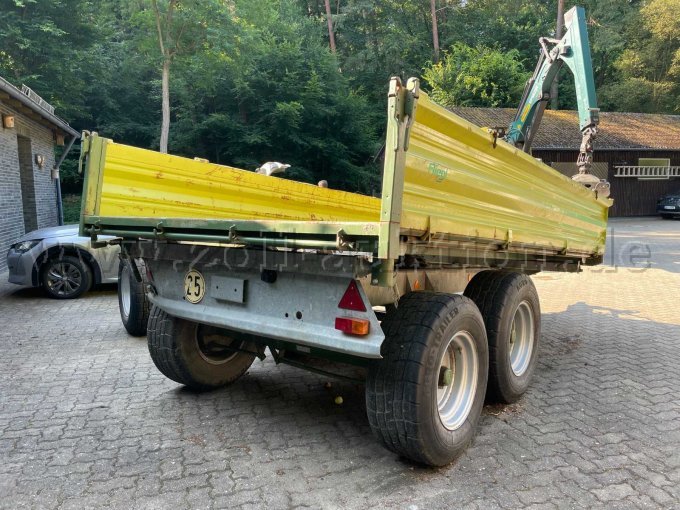 1 aanhangwagen met starre dissel van het type Fiegl TDK80-88, open laadbak – defect, onderdelenvoorziening – foto 5 – kavel bij Zoll-Auktion, Hamburg