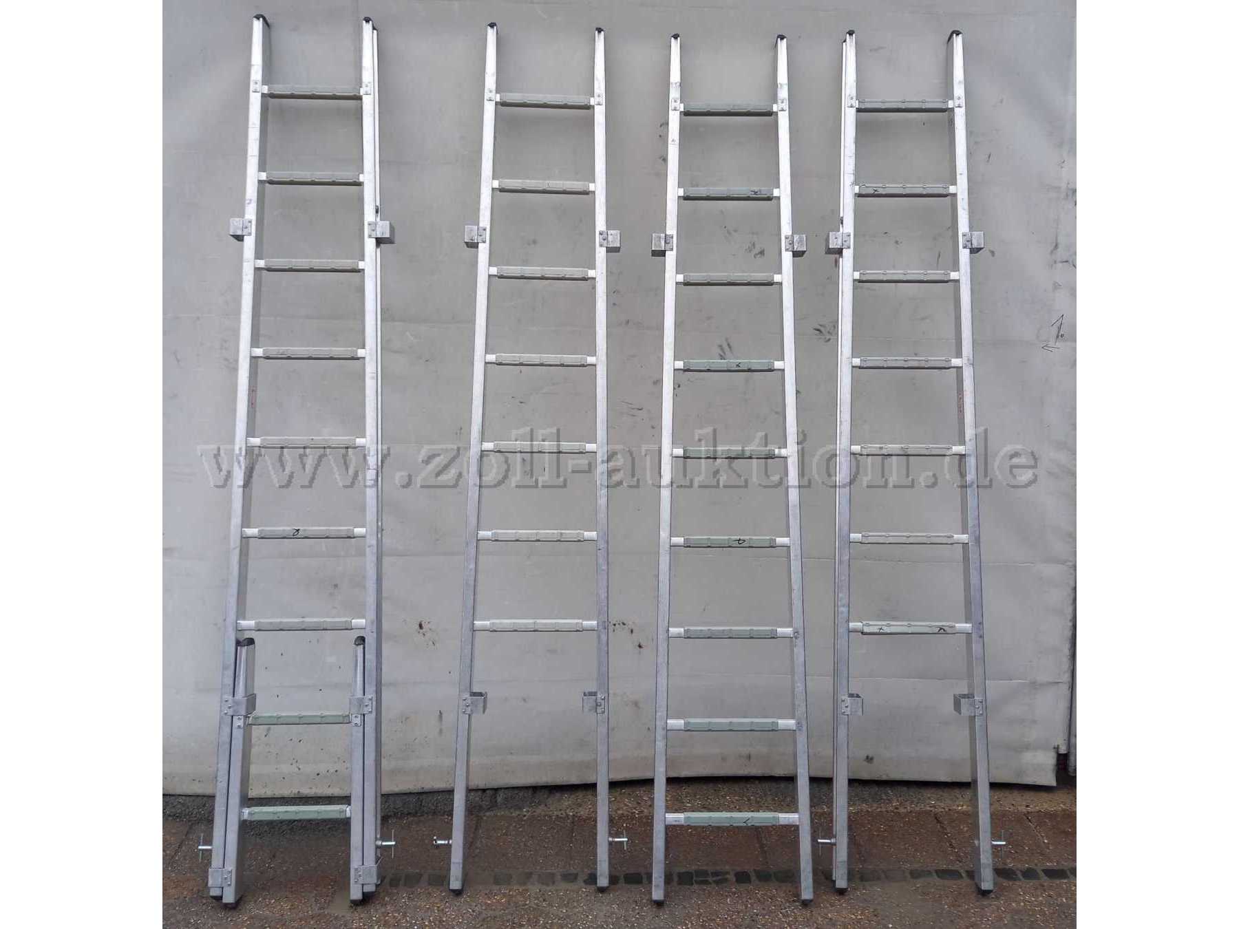 Frontansicht Teil A links, 3 Teile B rechts