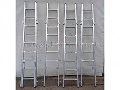 Frontansicht Teil A links, 3 Teile B rechts