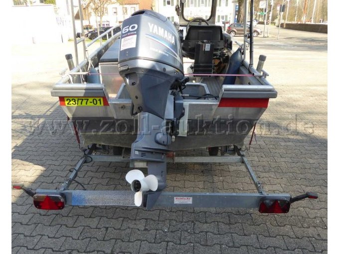 1 Steinbacher boottransporter met een Schmitt-reddingsboot met een Yamaha F60CETL-motor – foto 6 – kavel bij Zoll-Auktion, Worms