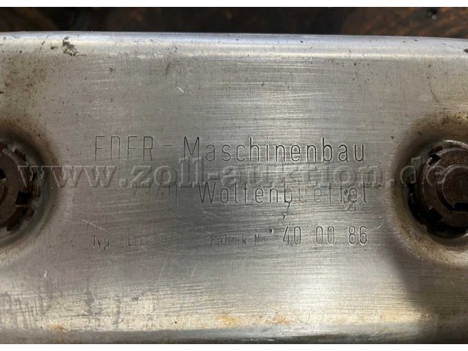Typenschild Anbaugerätekopf Eder EB 40