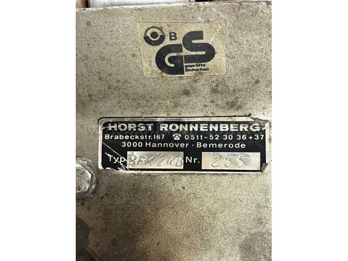 Typenschild Anbaugerätekopf BFR2KB 55 mm