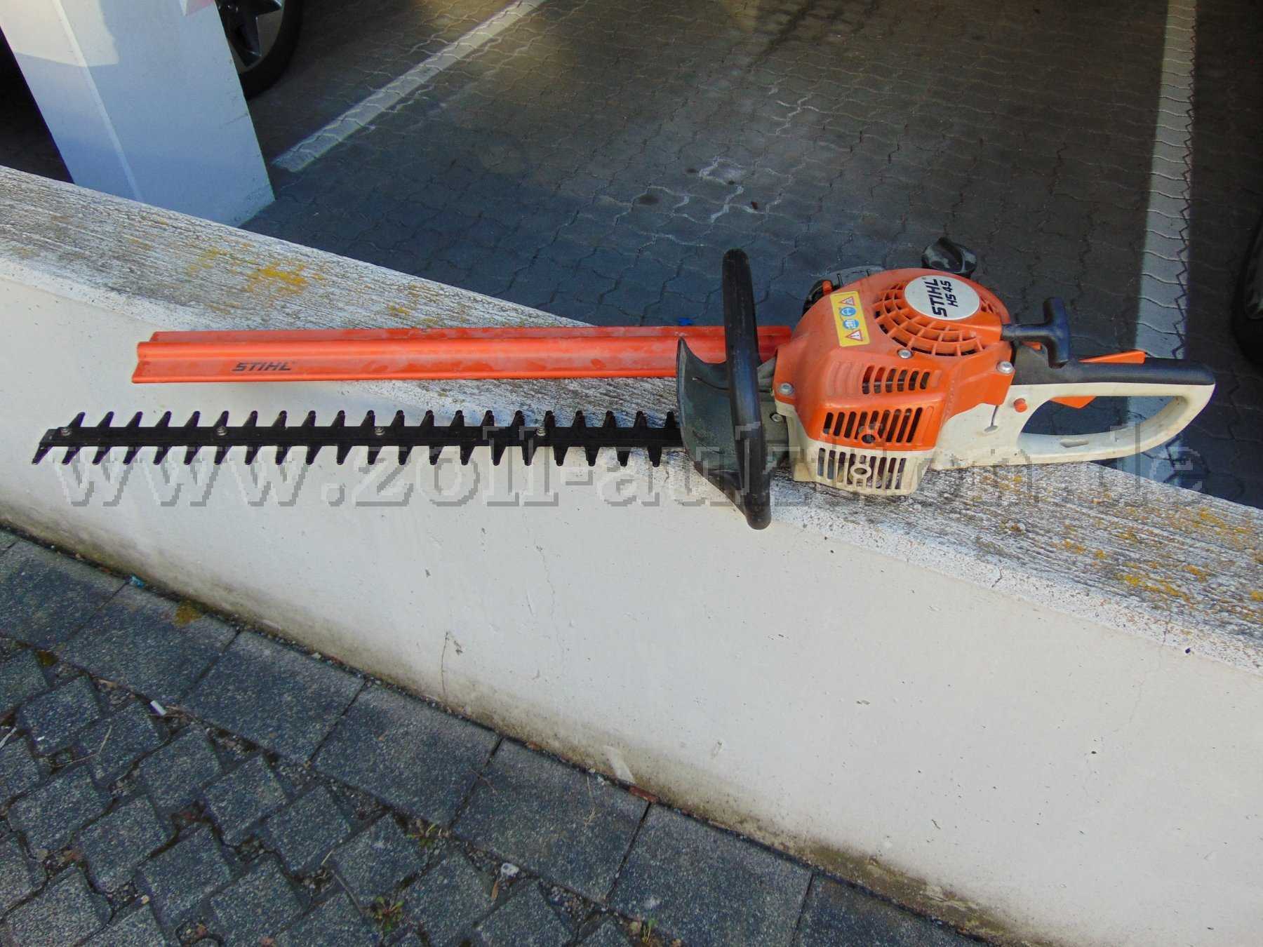 Stihl Benzin-Heckenschere HS 45 Komplettansicht von links
