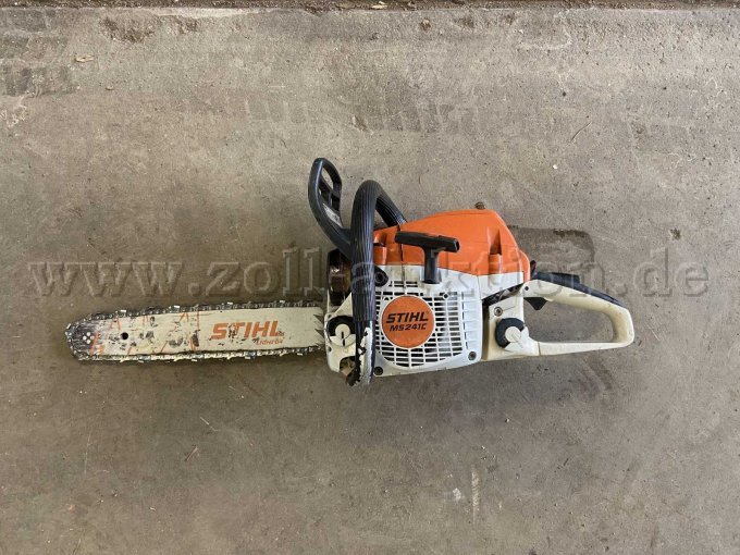 Motorsäge Stihl MS 241 C-M, von links ohne Kettenschutz