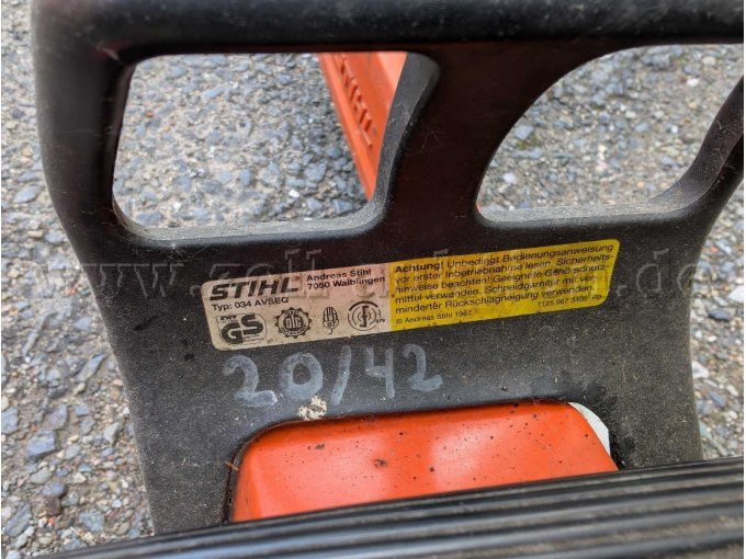 1 Stihl-kettingzaag, type: 034 AVSEQ Super – foto 6 – kavel bij Zoll-Auktion, Herzberg am Harz