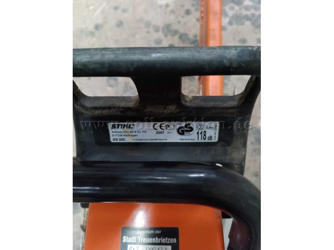 Stihl Motorsäge
Typenschild