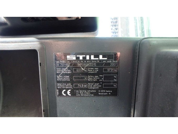 1 Still Diesel Gabelstapler R70 – 60 – foto 18 – kavel bij Zoll-Auktion, Herne