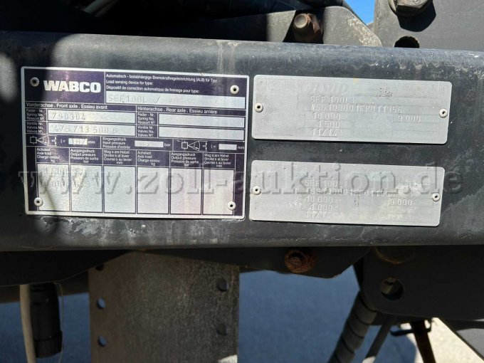 Streuanhänger Typenschild