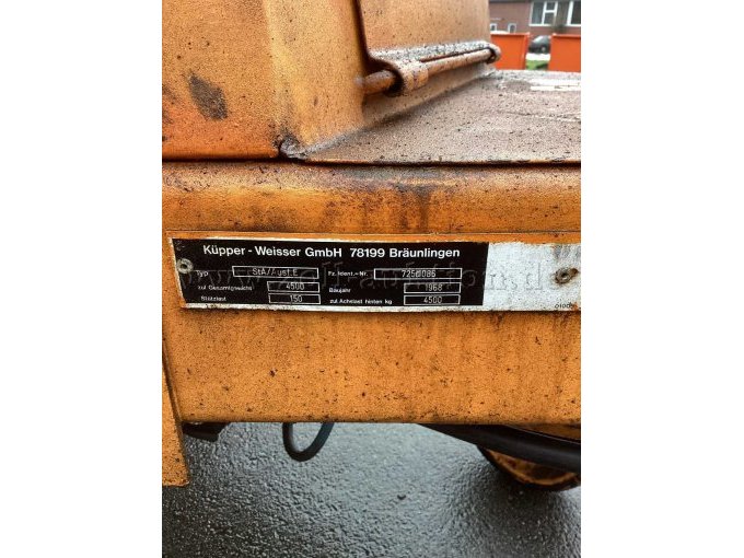 Typenschild Fahrgestell