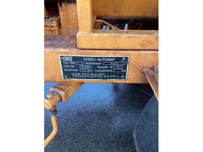 Typenschild Streuautomat