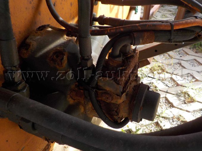 Detailbild Korrosion an Hydraulik Anlage
