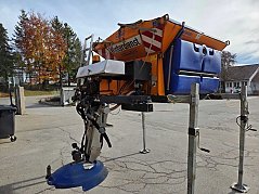 Streuaufsatz mit Abstellvorrichtung